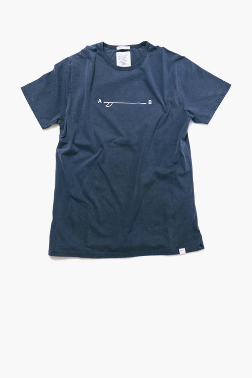 SIMPLE - Camiseta algodón orgánico - Azul sur