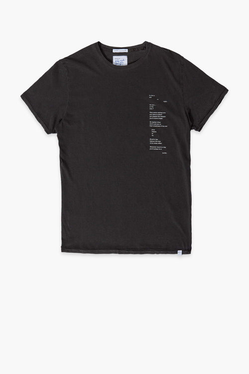 POEM - Camiseta algodón orgánico - Negro erizo