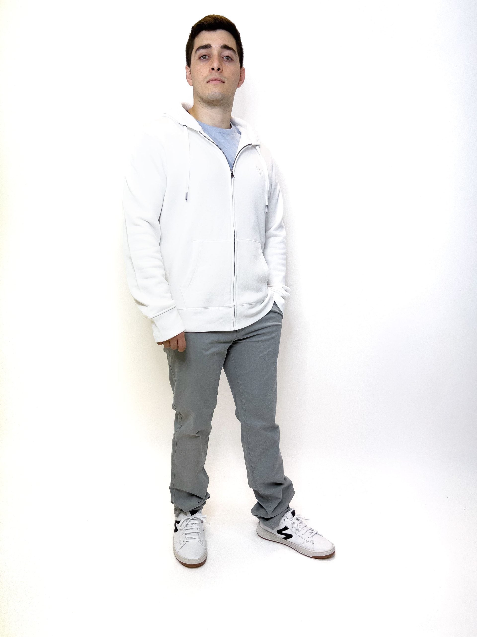 Zipped Soft-touch Hoodie