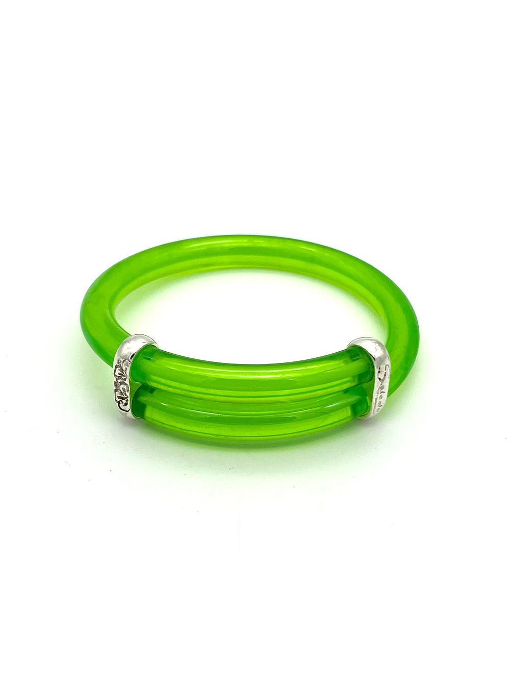 TRANSPARENT GREEN LEASH WHITE CENTRAL THREAD