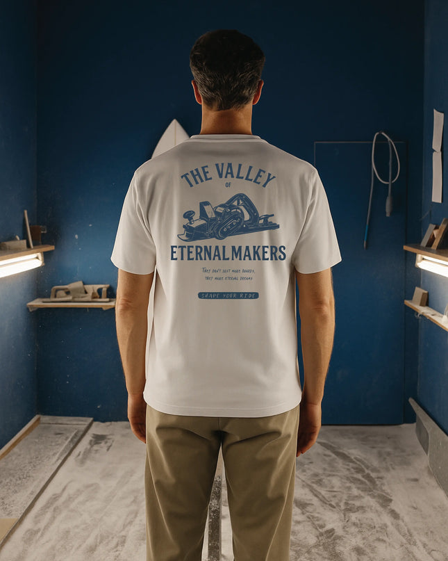 Camiseta The Makers - Algodón Orgánico Blanca