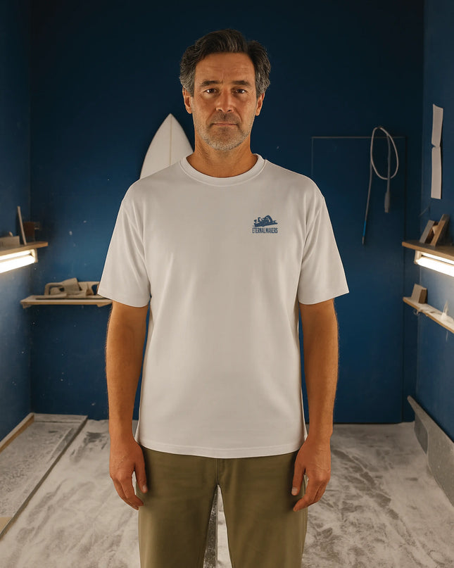 Camiseta The Makers - Algodón Orgánico Blanca
