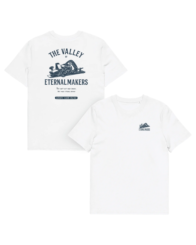 Camiseta The Makers - Algodón Orgánico Blanca