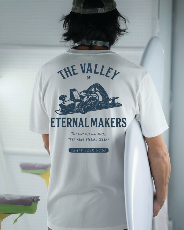 Camiseta The Makers - Algodón Orgánico Blanca