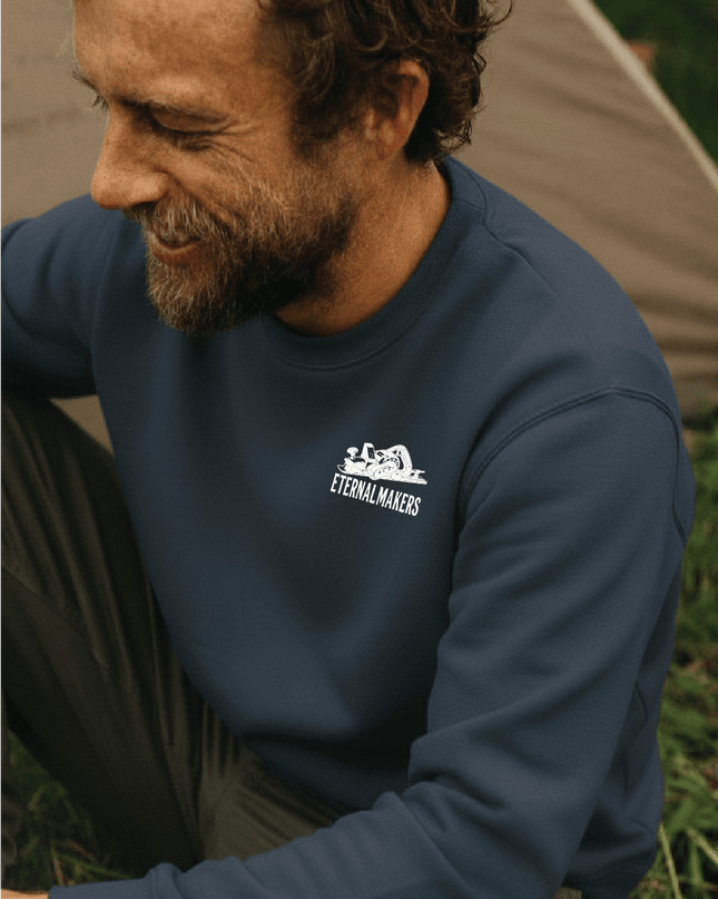 Sudadera orgánica Eternal Makers - Black | French Navy