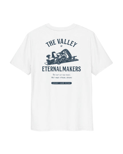 Camiseta The Makers - Algodón Orgánico Blanca
