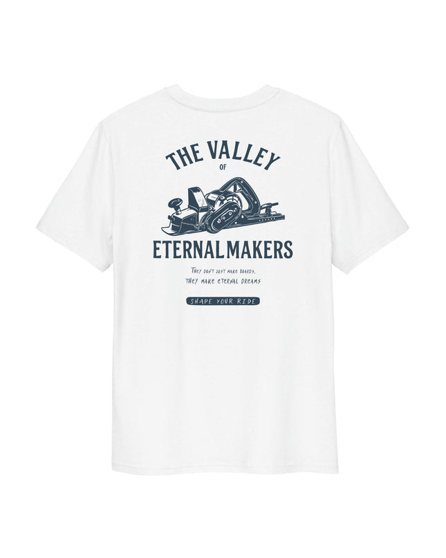 Camiseta The Makers - Algodón Orgánico Blanca