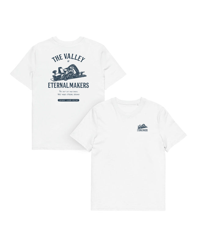 Camiseta The Makers - Algodón Orgánico Blanca