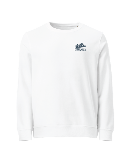 Sudadera orgánica Eternal Makers - Blanca