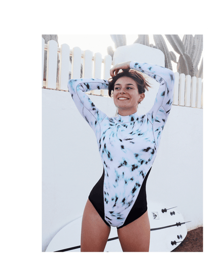 Animal tie dye short wetsuit