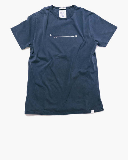 SIMPLE - Camiseta algodón orgánico - Azul sur