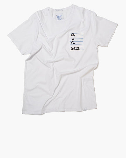 ABC - Organic cotton T-shirt - White foam