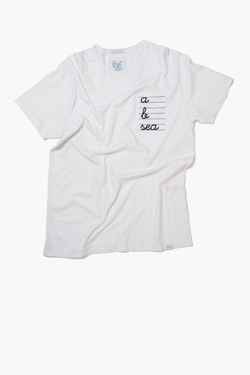 ABC - Organic cotton T-shirt - White foam