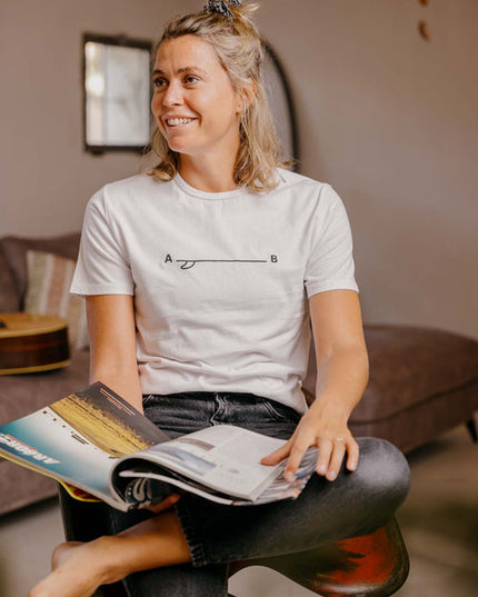 SIMPLE - Organic cotton T-shirt - White foam