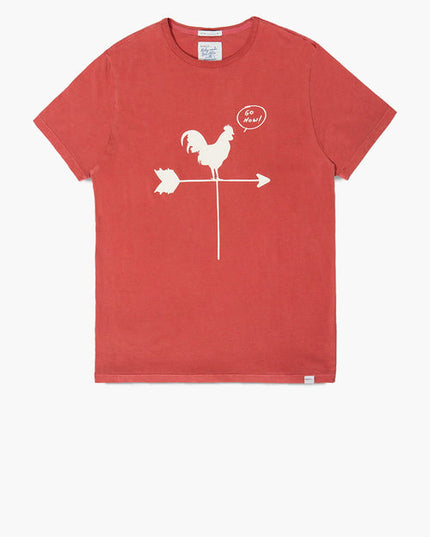 GO NOW - Pima Organic Cotton T-Shirt - Port Red