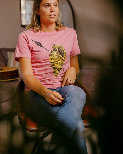 LOVE - Organic cotton T-shirt - Watermelon pink 