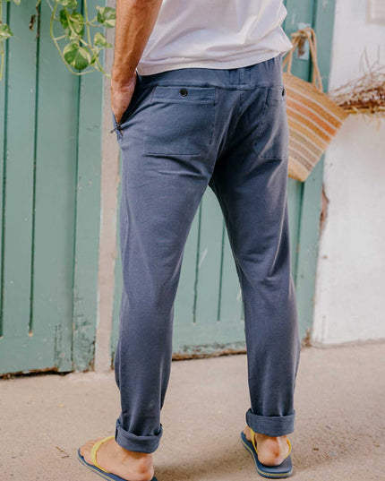 COMFY - Organic cotton pants - Southern blue