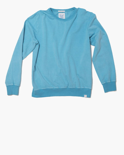CREW - Organic cotton sweatshirt - Maui blue