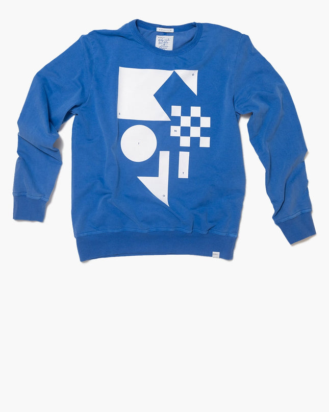 NAUTIC - Sudadera algodón orgánico - Azul mistral