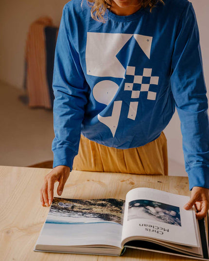 NAUTIC - Organic cotton sweatshirt - Mistral blue