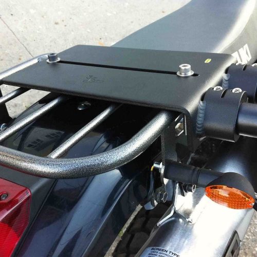 Motorcycle rack for surfboards up to 8'0