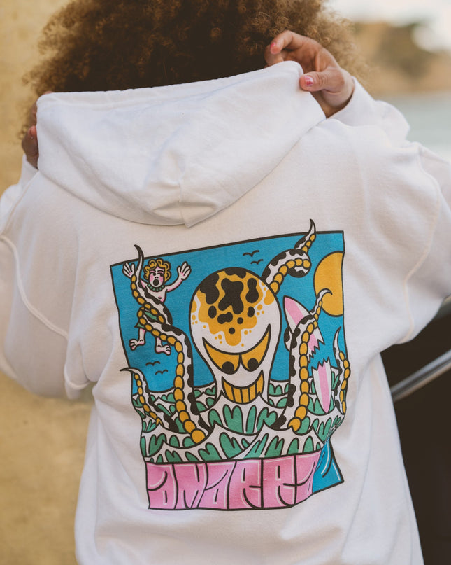 Sudadera Octopus- Unisex Blanco
