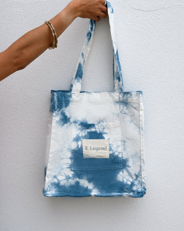 Totebag Tie dye blue