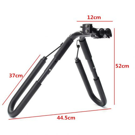 Bicycle rack for surfboards up to 8'0