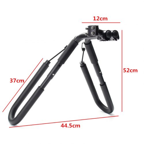 Bicycle rack for surfboards up to 8'0