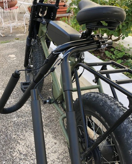 Bicycle rack for surfboards up to 8'0