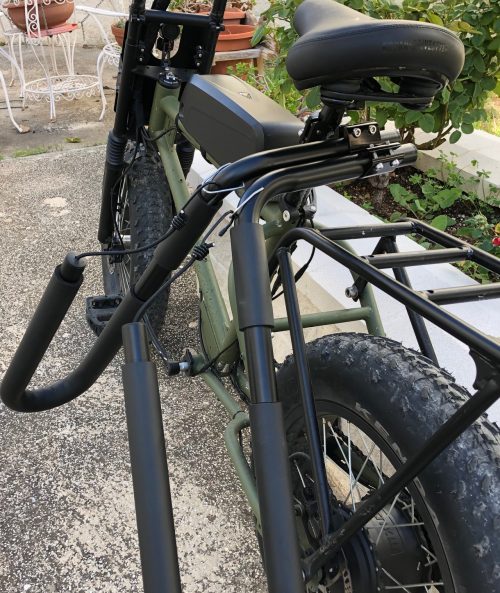 Bicycle rack for surfboards up to 8'0