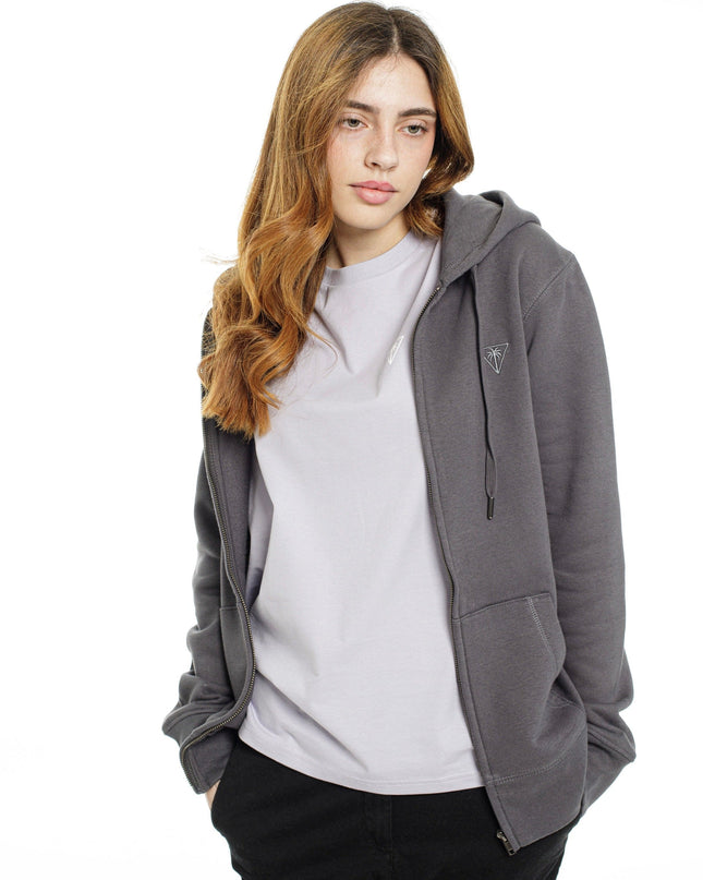 Zipped Soft-touch Hoodie