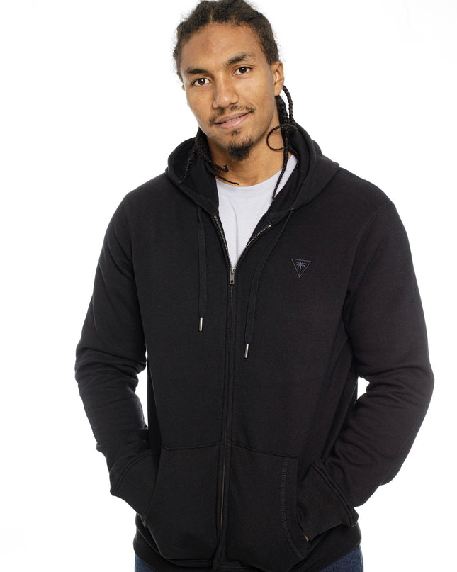 Zipped Soft-touch Hoodie