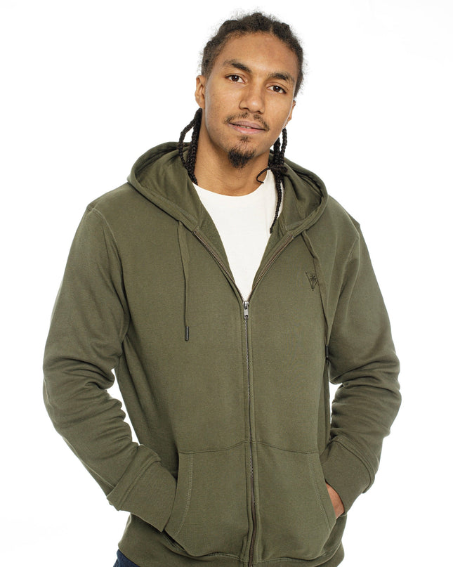 Zipped Soft-touch Hoodie