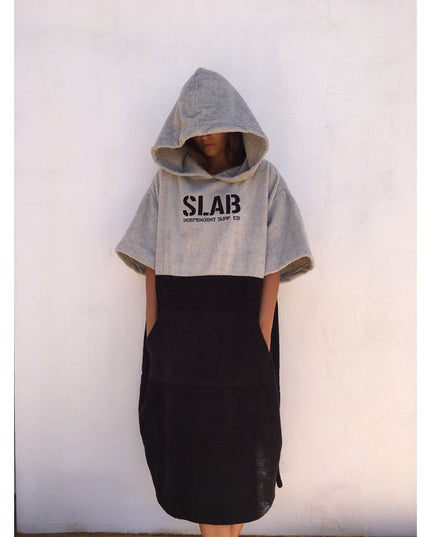 Gray Black Poncho size M/L