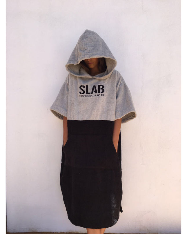 Gray Black Poncho size M/L