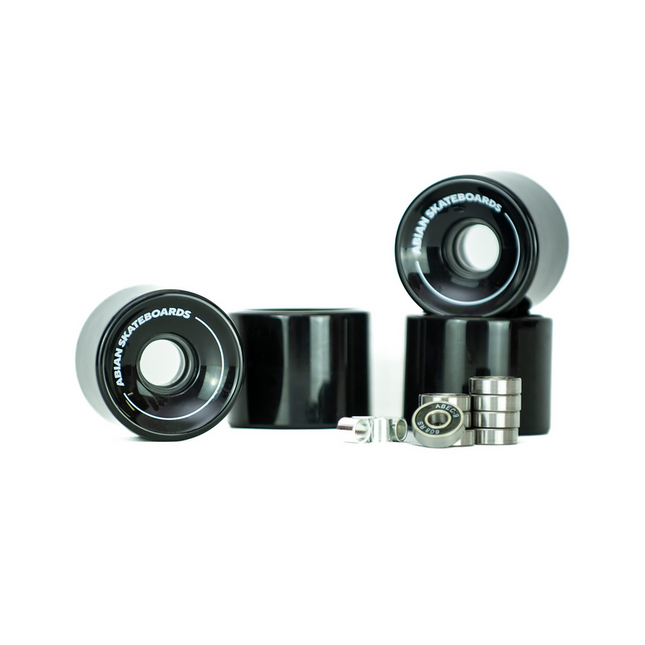 BLACK WHEELS + BEARINGS