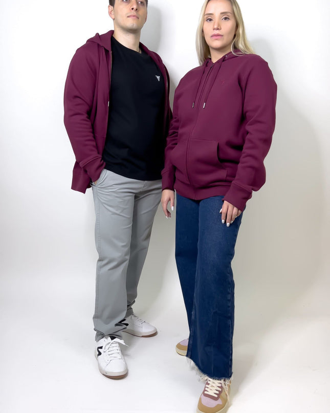 Zipped Soft-touch Hoodie