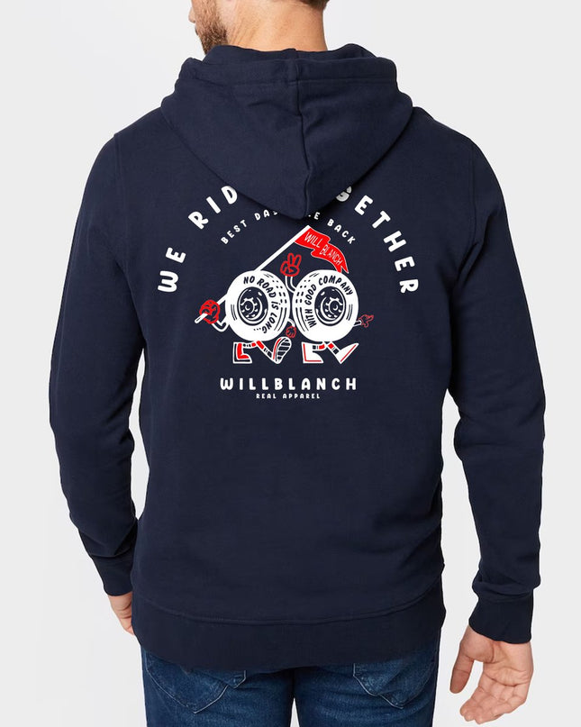 HAPPY WHEELS HOODIE NAVY