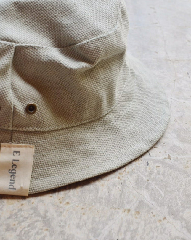 Green Linen Hat