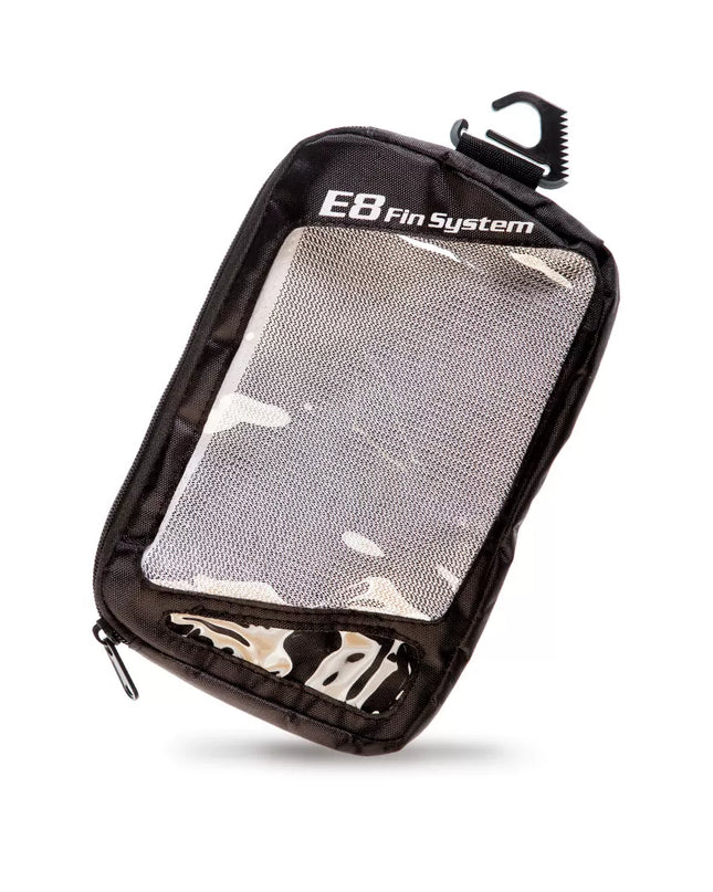 White and Pink Fiberglass Surf FINS FCS Compatible E8 FIN SYSTEM Size: A2 M 65-80 Kg.