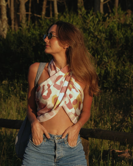 Long Vintage Animal Print