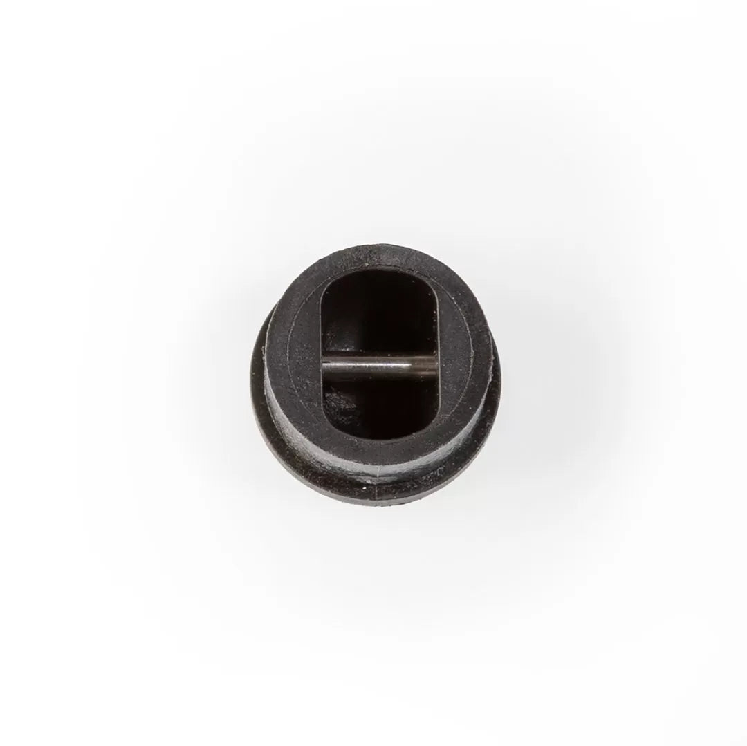 Leash Plug. A material. Color: Black