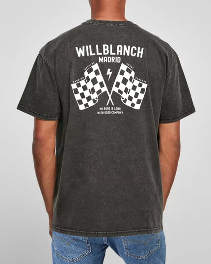 CAMISETA ACID WASHED BLACK FLAGS