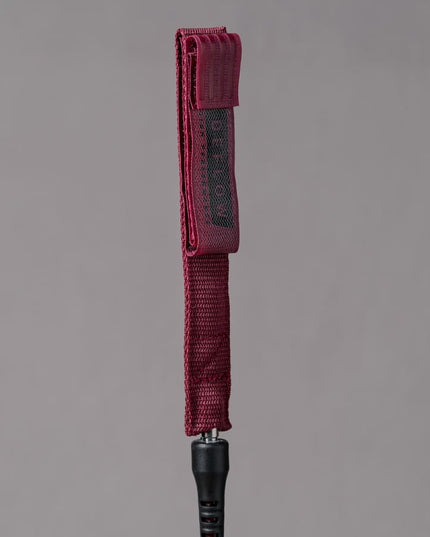 8" 7mm burgundy leash