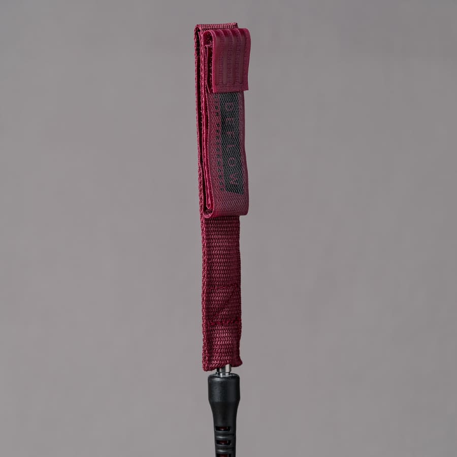 8" 7 mm burgundy leash