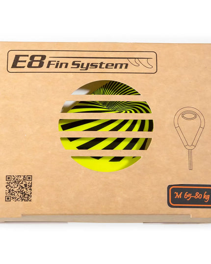 Yellow Fiberglass Surf FINS FCS Compatible E8 FIN SYSTEM Ecological Pack Size: A1 L 75-90 Kg.