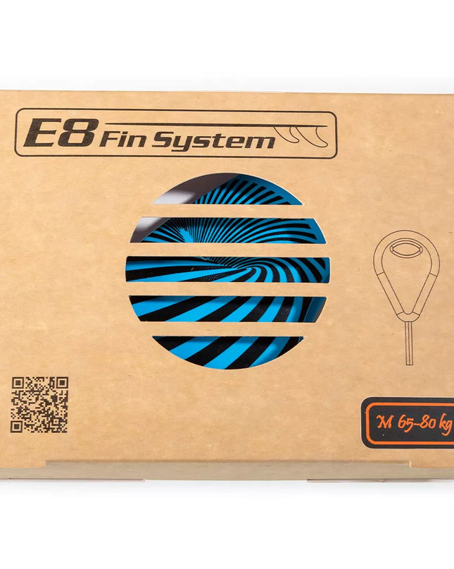 Blue Fiberglass Surf FINS FCS Compatible E8 FIN SYSTEM Ecological Pack Size: A1 L 75-90 Kg.