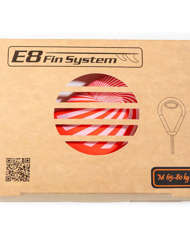 Coral FCS Fiberglass Surf FINS Compatible E8 FIN SYSTEM Ecological Pack Size: A2 M 65-80 Kg.