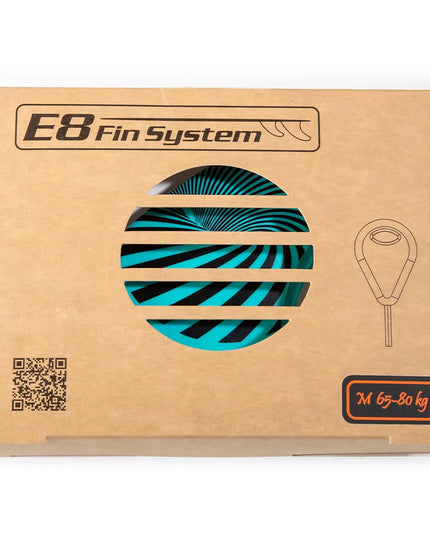 Turquoise Fiberglass Surf FINS FCS Compatible E8 FIN SYSTEM Ecological Pack Size: A1 L 75-90 Kg.